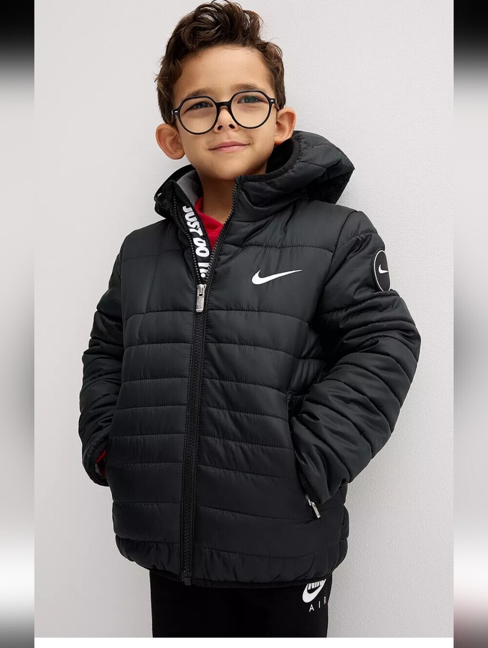 Nike Midweight Water Resistant Fill Jacket Boys Size 2-3 Yrs - Picture 2 of 9